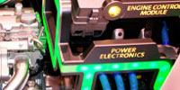 power electronics in an engine